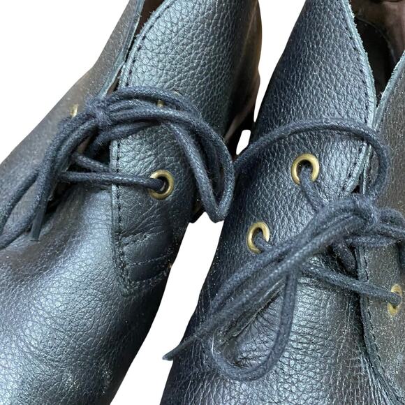 Tommy Hilfiger Chukka Boots Men’s Shoe Size 9 Black Leather Lace Up Ankle Boots - Picture 8 of 12